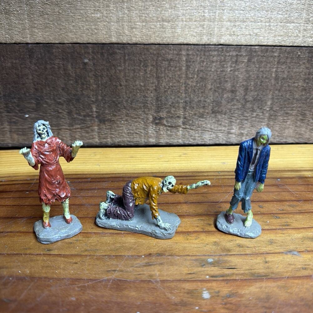 Lemax Spooky Town Halloween Village Accessory: Walking Zombies, Set Of 3 42219